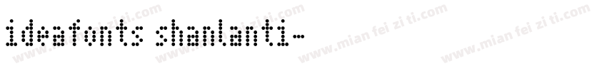ideafonts shanlanti字体转换